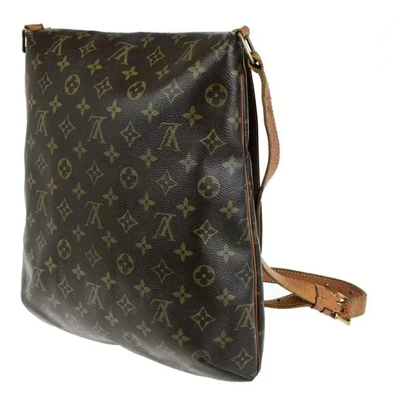 LOUIS VUITTON Musette Shoulder Bag Monogram Leather Brown France M51256 31SJ562